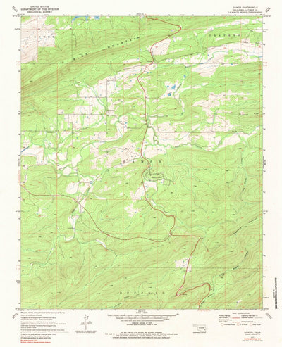 United States Geological Survey Damon, OK (1971, 24000-Scale) digital map