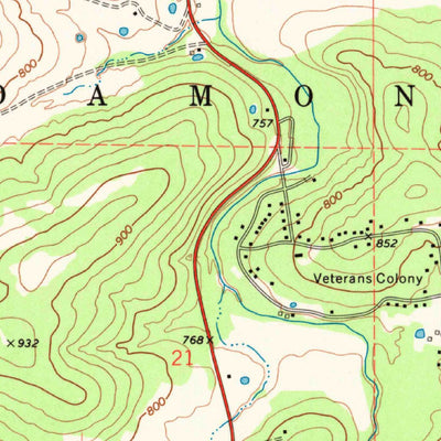 United States Geological Survey Damon, OK (1971, 24000-Scale) digital map