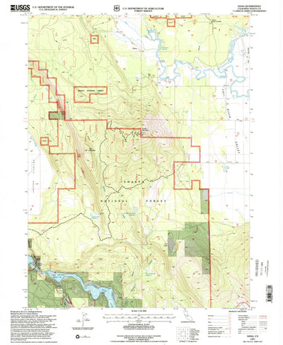 United States Geological Survey Dana, CA (1995, 24000-Scale) digital map