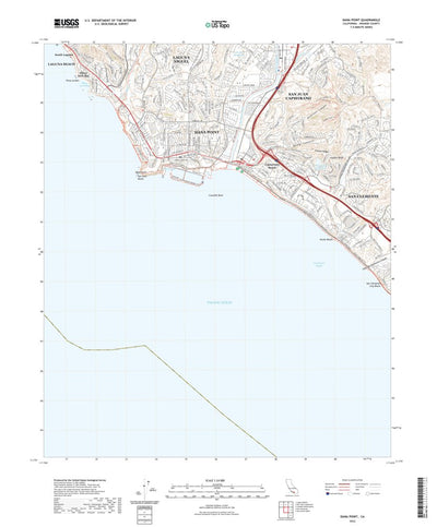 United States Geological Survey Dana Point, CA (2022, 24000-Scale) digital map