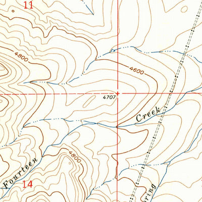 United States Geological Survey Dana Ranch, MT (1961, 24000-Scale) digital map