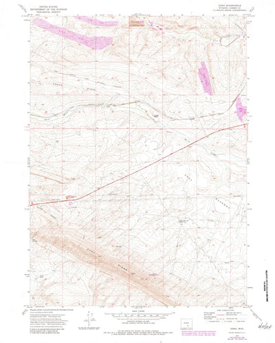 United States Geological Survey Dana, WY (1971, 24000-Scale) digital map
