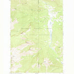 United States Geological Survey Danaher Mountain, MT (1970, 24000-Scale) digital map