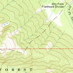 United States Geological Survey Danaher Mountain, MT (1970, 24000-Scale) digital map