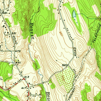 United States Geological Survey Danbury, CT (1953, 24000-Scale) digital map