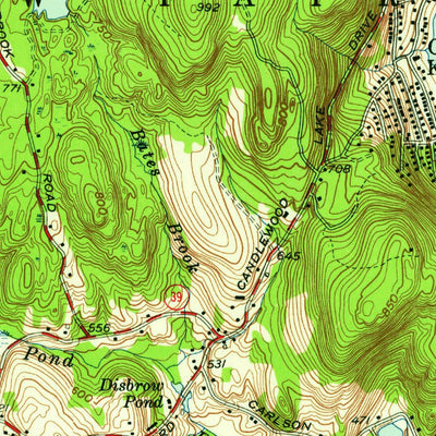 United States Geological Survey Danbury, CT (1953, 24000-Scale) digital map