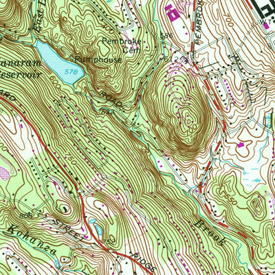 United States Geological Survey Danbury, CT (1963, 24000-Scale) digital map