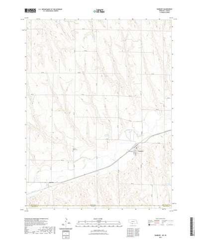 United States Geological Survey Danbury, NE (2021, 24000-Scale) digital map