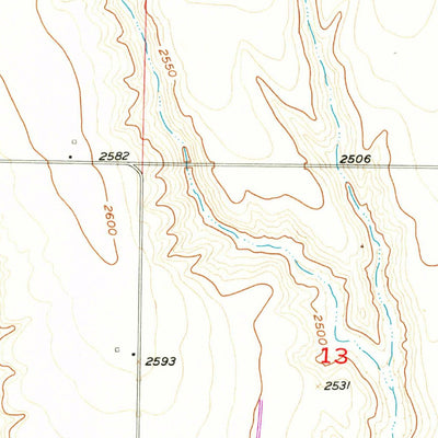 United States Geological Survey Danbury, NE-KS (1957, 24000-Scale) digital map