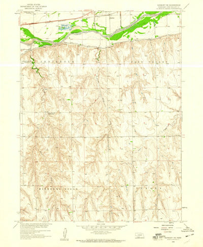 United States Geological Survey Danbury NE, NE (1958, 24000-Scale) digital map