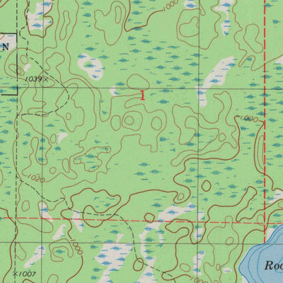 United States Geological Survey Danbury West, WI-MN (1983, 24000-Scale) digital map