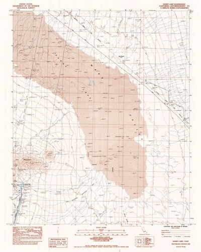 United States Geological Survey Danby Lake, CA (1983, 24000-Scale) digital map