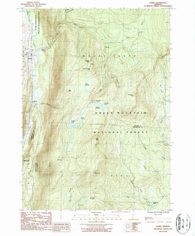 United States Geological Survey Danby, VT (1986, 24000-Scale) digital map