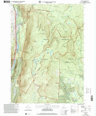 United States Geological Survey Danby, VT (1997, 24000-Scale) digital map