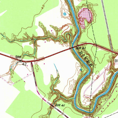 United States Geological Survey Danciger, TX (1952, 24000-Scale) digital map