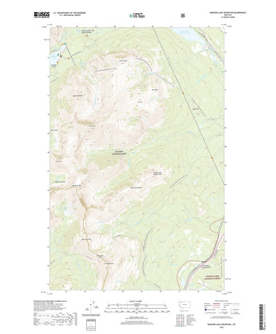 United States Geological Survey Dancing Lady Mountain, MT (2020, 24000-Scale) digital map