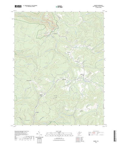United States Geological Survey Danese, WV (2023, 24000-Scale) digital map