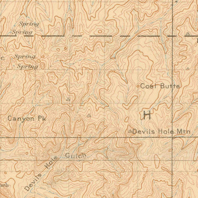 United States Geological Survey Danforth Hills, CO (1910, 125000-Scale) digital map