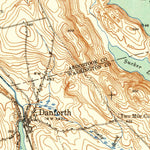 United States Geological Survey Danforth, ME (1940, 62500-Scale) digital map