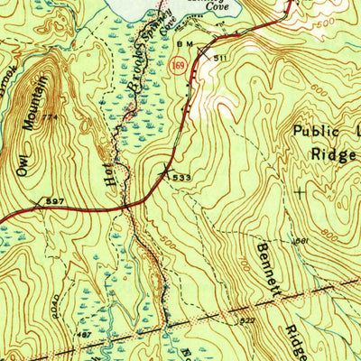 United States Geological Survey Danforth, ME (1943, 62500-Scale) digital map