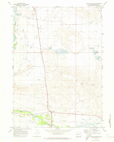 United States Geological Survey Daniel Junction, WY (1970, 24000-Scale) digital map