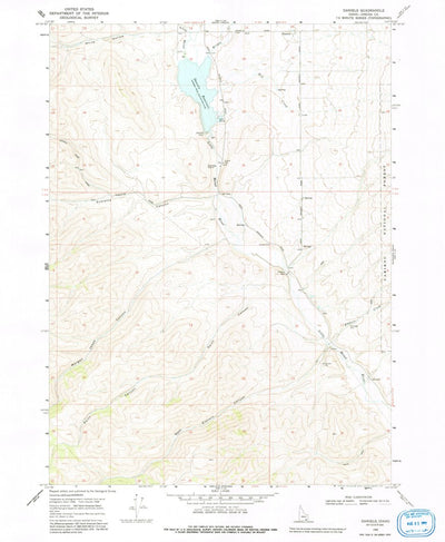 United States Geological Survey Daniels, ID (1963, 24000-Scale) digital map