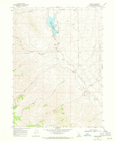 United States Geological Survey Daniels, ID (1968, 24000-Scale) digital map