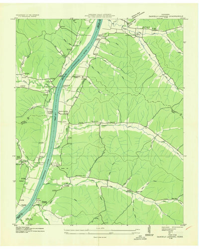 United States Geological Survey Daniels Landing, TN (1936, 24000-Scale) digital map
