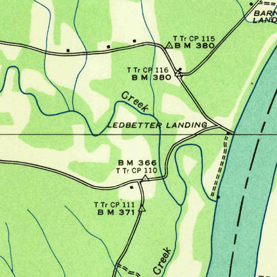 United States Geological Survey Daniels Landing, TN (1936, 24000-Scale) digital map