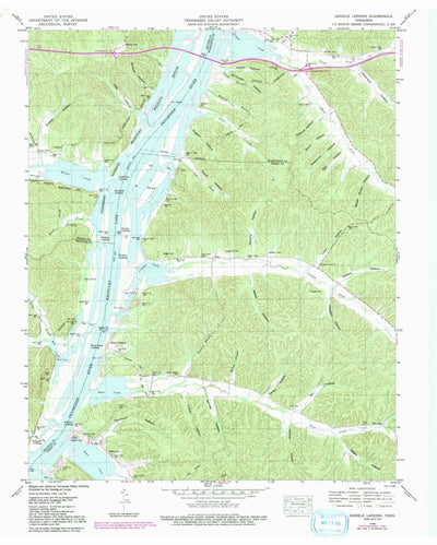 United States Geological Survey Daniels Landing, TN (1949, 24000-Scale) digital map