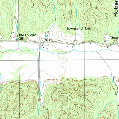United States Geological Survey Daniels Landing, TN (1949, 24000-Scale) digital map