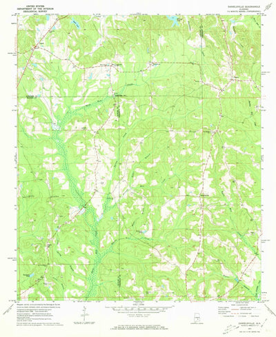 United States Geological Survey Danielsville, AL (1971, 24000-Scale) digital map