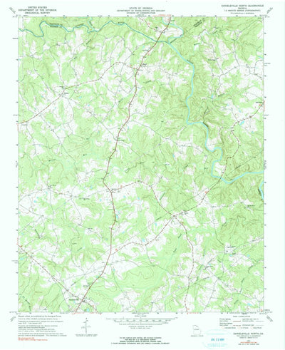United States Geological Survey Danielsville North, GA (1972, 24000-Scale) digital map
