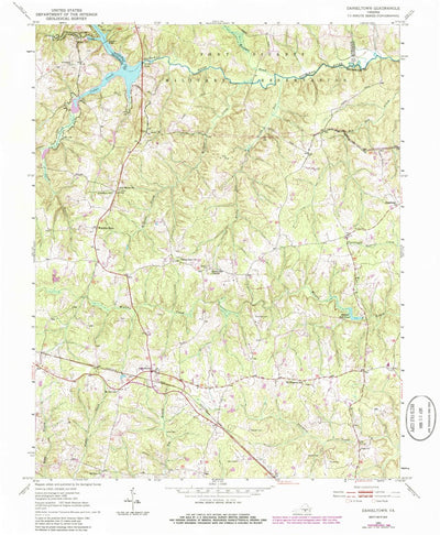 United States Geological Survey Danieltown, VA (1951, 24000-Scale) digital map