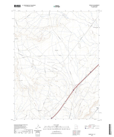 United States Geological Survey Danish Flat, UT (2023, 24000-Scale) digital map