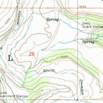 United States Geological Survey Danish Knoll, UT (1966, 24000-Scale) digital map