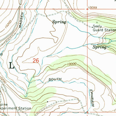 United States Geological Survey Danish Knoll, UT (1966, 24000-Scale) digital map