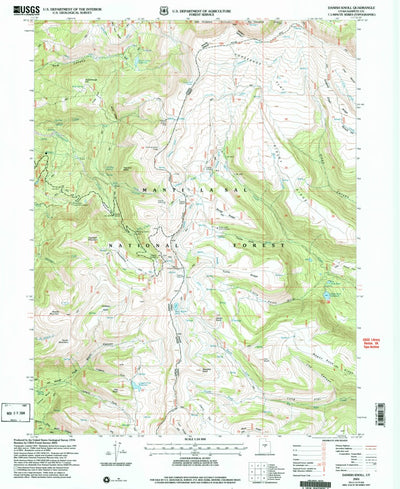 United States Geological Survey Danish Knoll, UT (2001, 24000-Scale) digital map