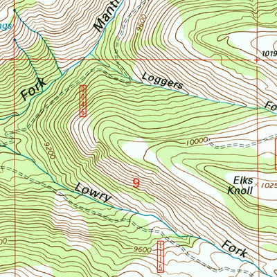 United States Geological Survey Danish Knoll, UT (2001, 24000-Scale) digital map