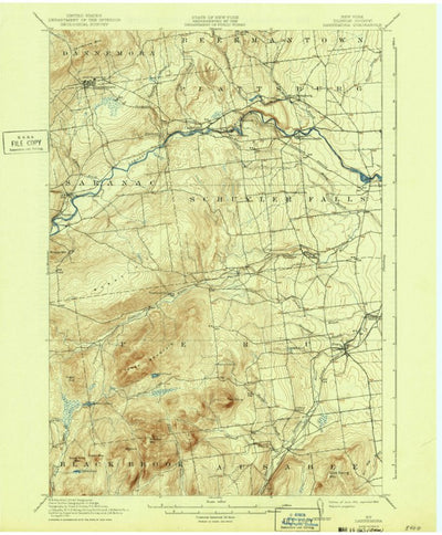 United States Geological Survey Dannemora, NY (1913, 62500-Scale) digital map