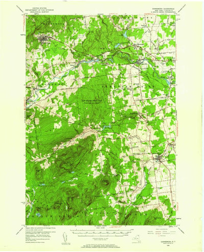 United States Geological Survey Dannemora, NY (1956, 62500-Scale) digital map