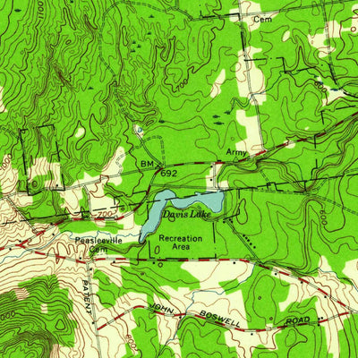 United States Geological Survey Dannemora, NY (1956, 62500-Scale) digital map