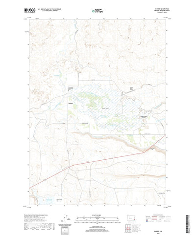 United States Geological Survey Danner, OR (2020, 24000-Scale) digital map