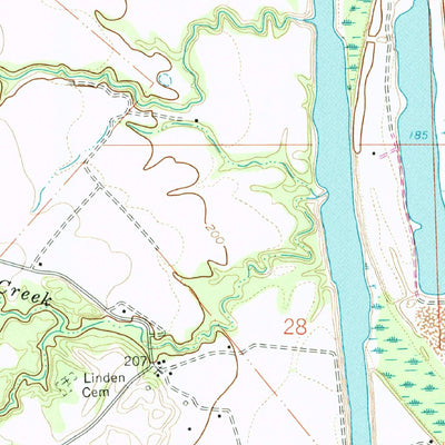 United States Geological Survey Dansby, AR (1959, 24000-Scale) digital map