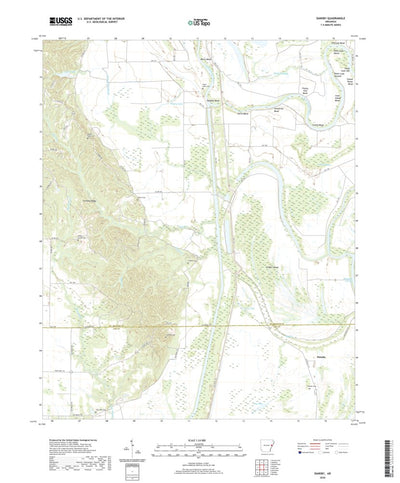 United States Geological Survey Dansby, AR (2020, 24000-Scale) digital map