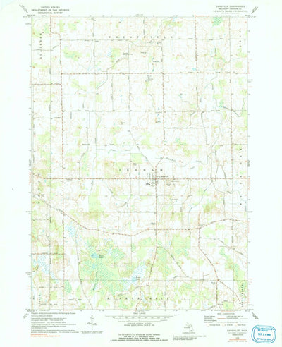 United States Geological Survey Dansville, MI (1970, 24000-Scale) digital map