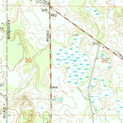 United States Geological Survey Dansville, MI (1970, 24000-Scale) digital map