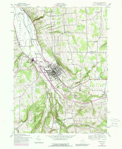 United States Geological Survey Dansville, NY (1942, 24000-Scale) digital map