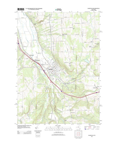 United States Geological Survey Dansville, NY (2013, 24000-Scale) digital map