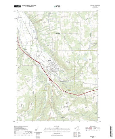 United States Geological Survey Dansville, NY (2023, 24000-Scale) digital map